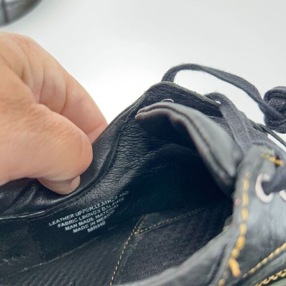 Born Women's Jean Moro Oxford Size 7 Lace Up Work Shoe Black Leather Casual - Picture 14 of 15